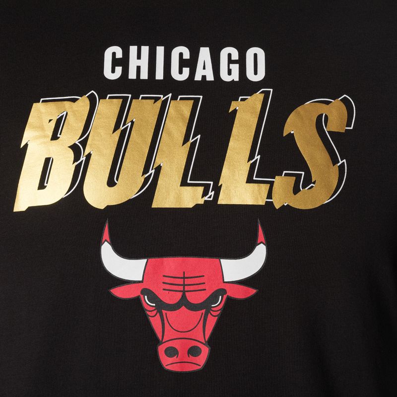 Ανδρικό New Era Team Script OS Tee Chicago Bulls μαύρο 8